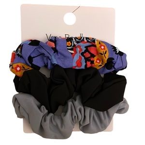 Vera Bradley Set Of Three Scrunchies NWT